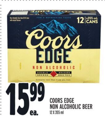 Metro Coors edge non alcoholic beer offer
