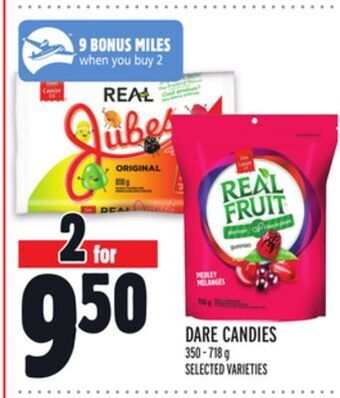 Metro Dare candies offer