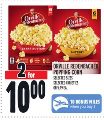 Metro Orville redenbacher popping corn offer
