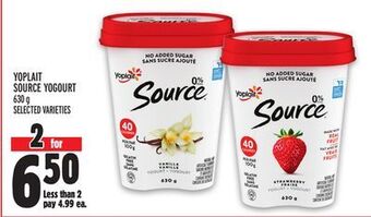 Metro Yoplait source yogourt offer