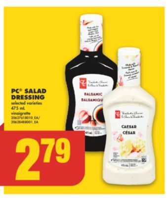 No Frills Pc® salad dressing, 475 ml offer