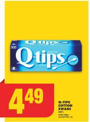 No Frills Q-tips cotton swabs, 500's offer