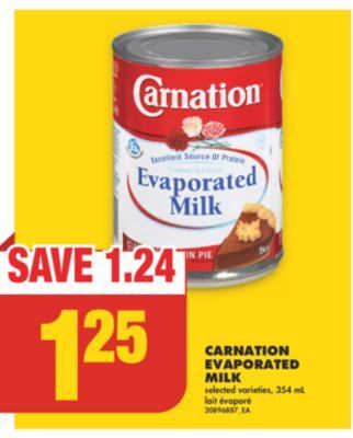 No Frills Carnation evaporated milk, 354 ml offer