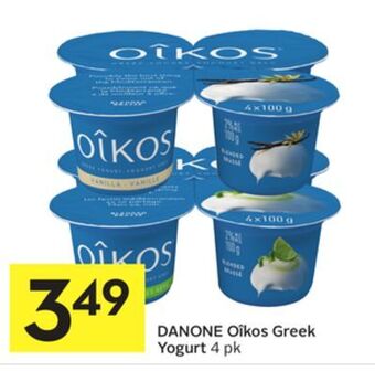 Foodland Danone oîkos greek yogurt 4 pk offer