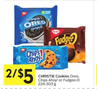Foodland Christie cookies oreo, chips ahoy! or fudgee - o 224-303 g offer
