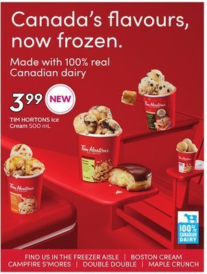 Sobeys Tim hortons ice cream offer
