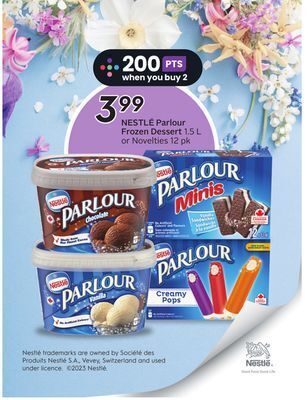 Sobeys Nestlé parlour frozen dessert offer