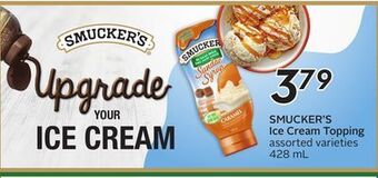 Sobeys Smucker's ice cream topping offer