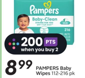 Sobeys Pampers baby wipes offer