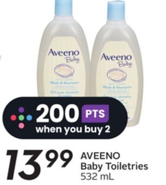 Sobeys Aveeno baby toiletries offer