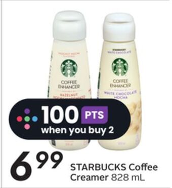 Sobeys Starbucks coffee creamer offer
