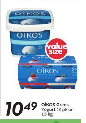 Sobeys Oîkos greek yogurt offer