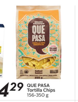 Sobeys Que pasa tortilla chips offer