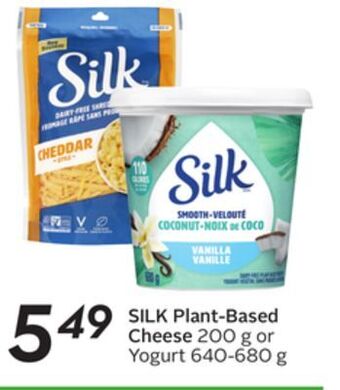 Sobeys Silk plant-based cheese offer