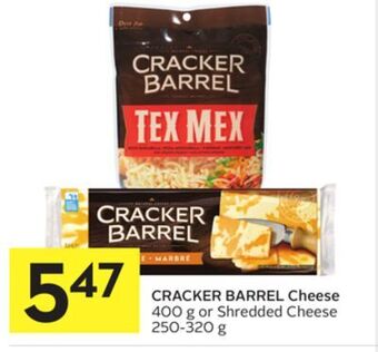 Foodland Cracker barrel cheese 400 g or shredded cheese 250-320 g offer