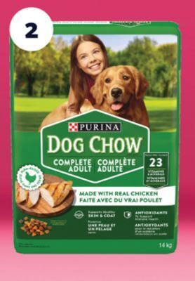 Real Canadian Superstore Dog or puppy chow dry dog food, 11.4/14 kg offer