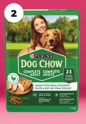 Real Canadian Superstore Dog or puppy chow dry dog food, 11.4/14 kg offer