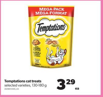 Real Canadian Superstore Temptations cat treats, 130-180 g offer