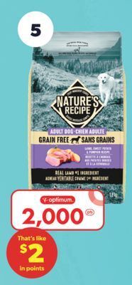Real Canadian Superstore Nature's recipe grain free dry dog food, 1.8 kg offer