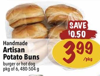 Farm Boy Handmade artisan potato buns offer