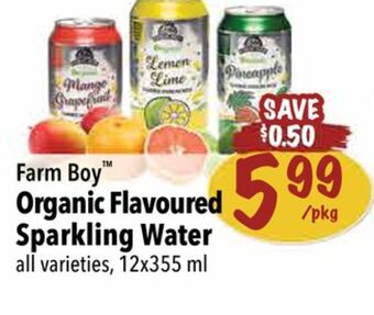 Farm Boy Farm boy™ organic flavoured sparkling water offer
