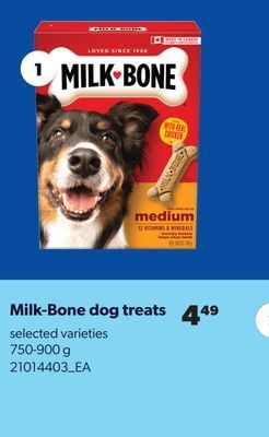 Real Canadian Superstore Milk-bone dog treats, 750-900 g offer