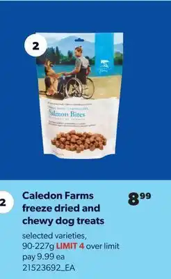 Real Canadian Superstore Caledon farms freeze dried and chewy dog treats, 90-227g offer