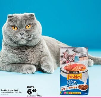 Real Canadian Superstore Friskies dry cat food, 1.4-1.5 kg offer