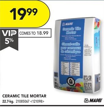 RONA Mapei ceramic tile mortar offer