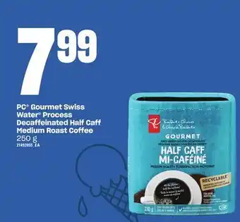 Independent Grocer Pc® gourmet swiss water® process decaffeinated half caff medium roast coffee, 250 g offer
