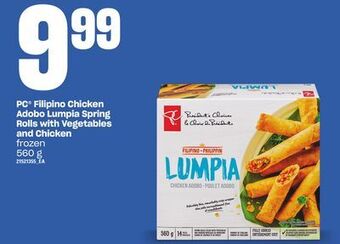 Zehrs Markets Pc® filipino chicken adobo lumpia spring rolls with vegetables and chicken, 560 g offer