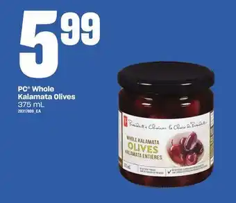 Independent Grocer Pc® whole kalamata olives, 375 ml offer