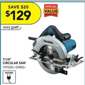 RONA Makita 7-1/4 circular saw offer