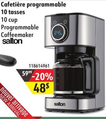 Sushi Shop Salton 10 cup programmable coffeemaker offer