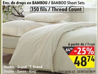 Sushi Shop Bamboo sheet sets offer