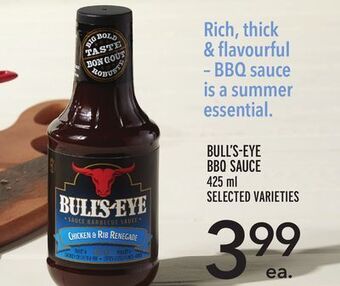 Metro Bull's eye bbq sauce offer