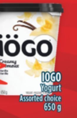 Marché Adonis Iogo yogurt offer