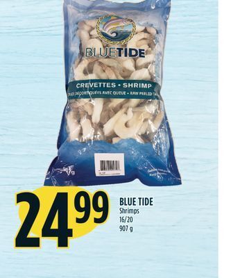 Marché Adonis Blue tide shrimps offer