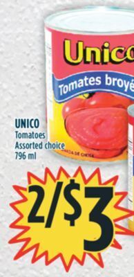 Marché Adonis Unico tomatoes offer