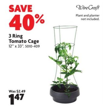 Home Hardware 3 ring tomato cage offer