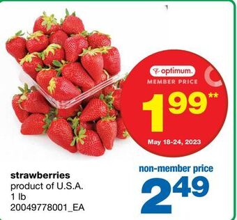 Wholesale Club Strawberries, 1 lb offer