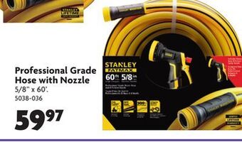Home Hardware Professional grade hose with nozzle offer