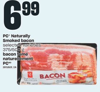 Valu-mart Bacon fumé naturellement pc 375/500 g offer