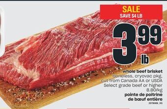 Valu-mart Pointe de poitrine de bœuf entière offer