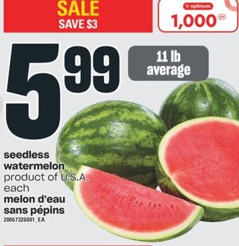 Valu-mart Melon d'eau sans pépins offer