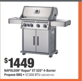 Home Depot Napoleon® rogue® xt 525® 4-burner propane bbq offer