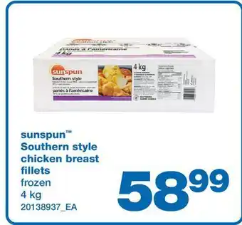 Wholesale Club Sunspun™ southern style chicken breast fillets, 4 kg offer
