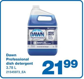 Wholesale Club Dawn professional dish detergent, 3.78 l offer