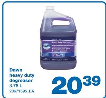 Wholesale Club Dawn heavy duty degreaser, 3.78 l offer