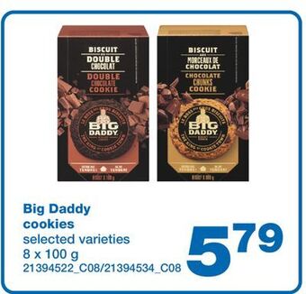 Wholesale Club Big daddy cookies, 8 x 100 g offer